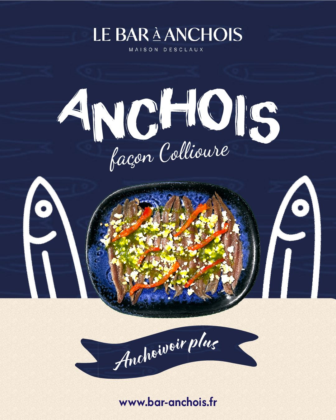 Envie du goût authentique de Collioure        Ne cherchez plus ! Au Bar à Anchois - Maison Desclau...